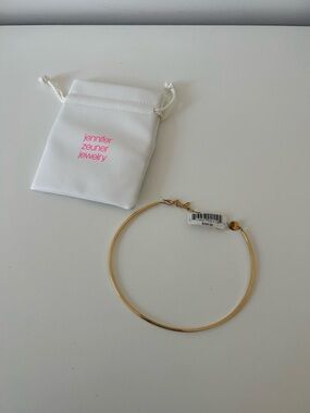 Jennifer Zeuner Gold Minimalist Choker Necklace